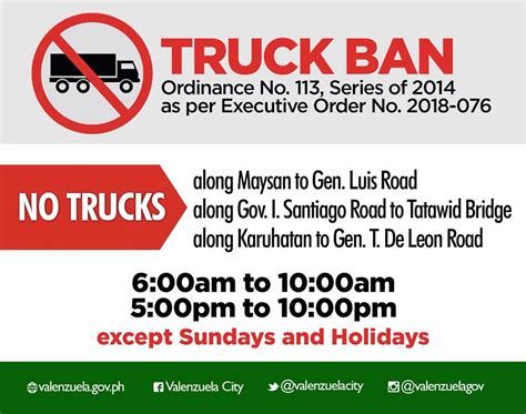trece martires truck ban